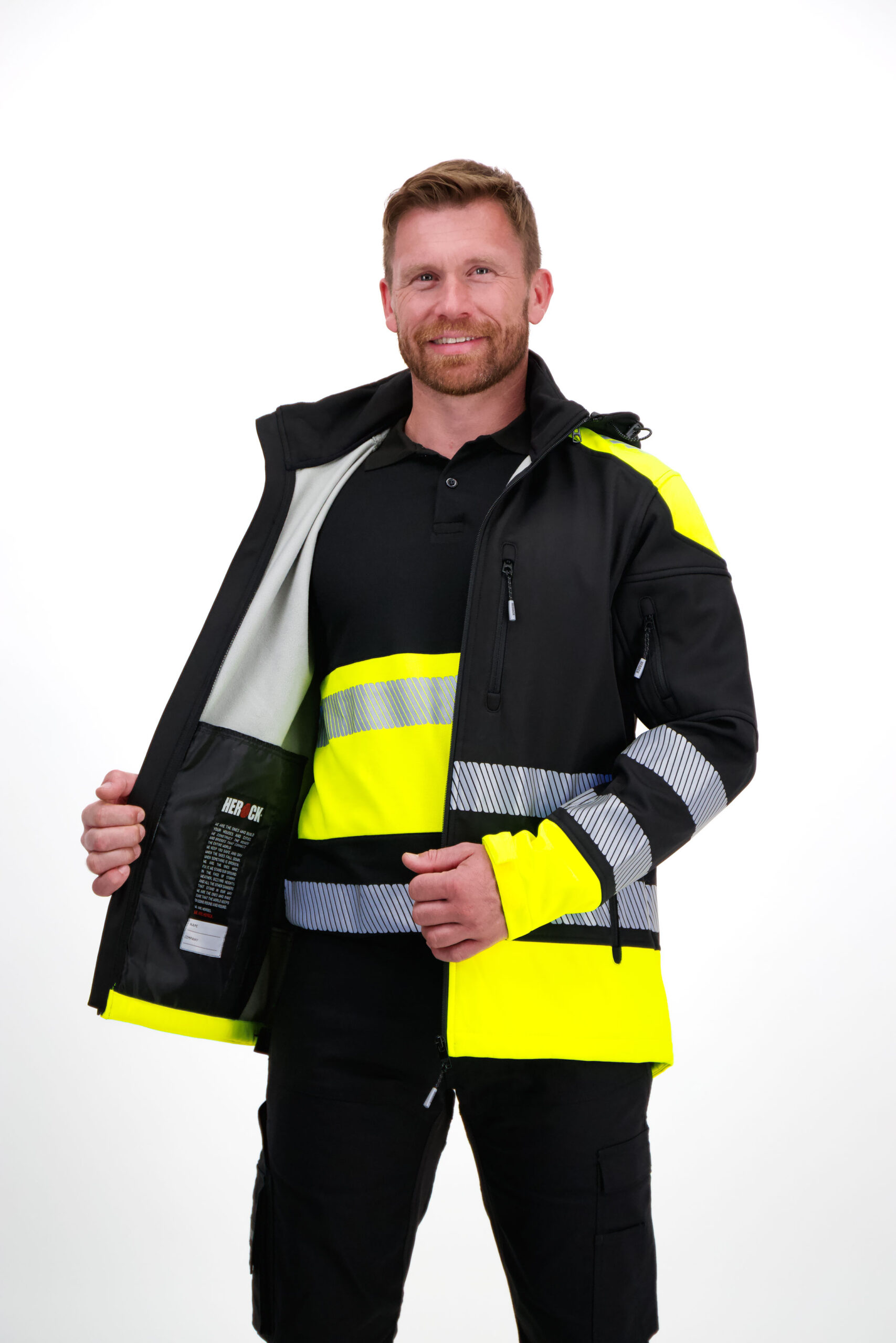 SOLAR HIGH VIZ SOFTSHELL JACKE – Bild 4