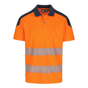 ORBIT HIGH VIZ POLO KURZARM